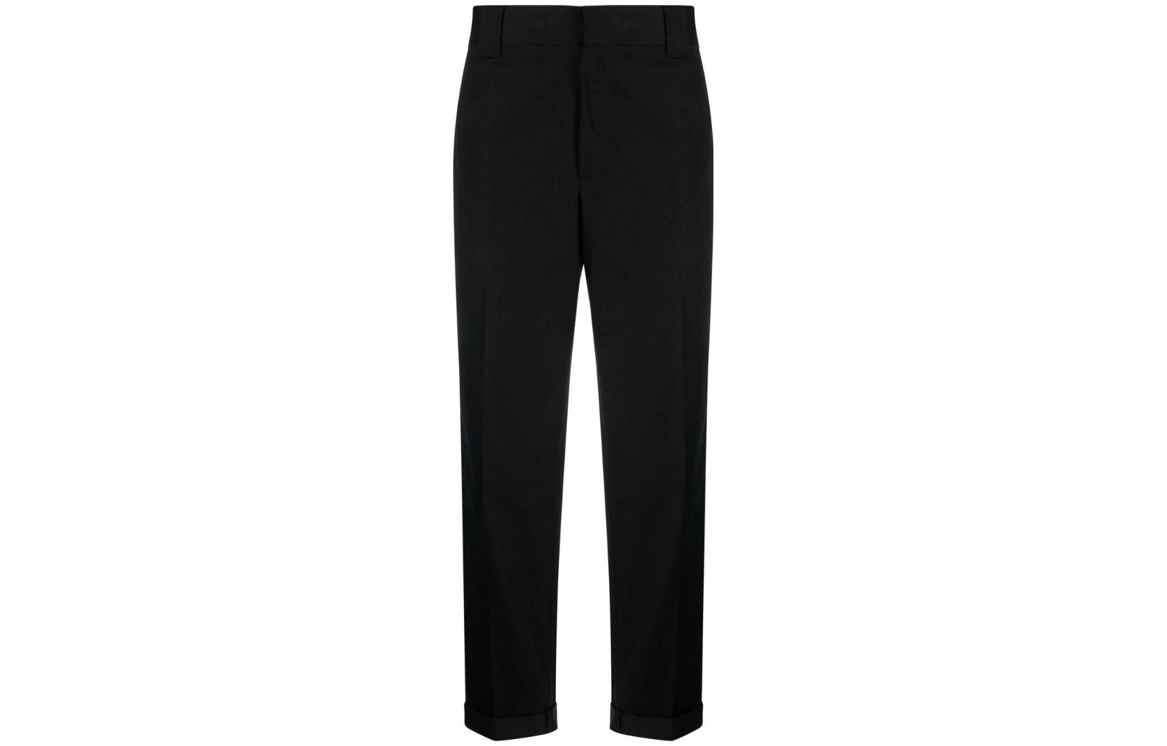 Order Golden Goose  Black Straight-Leg Casual Pants with Solid Logo Patch. GMP01190P00078690100