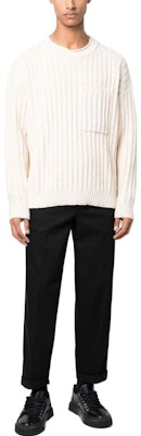 Golden Goose Black Straight-Leg Casual Pants with Solid Logo Patch. GMP01190P00078690100 Lookbook Golden Goose Black Straight-Leg Casual Pants with Solid Logo Patch. GMP01190P00078690100