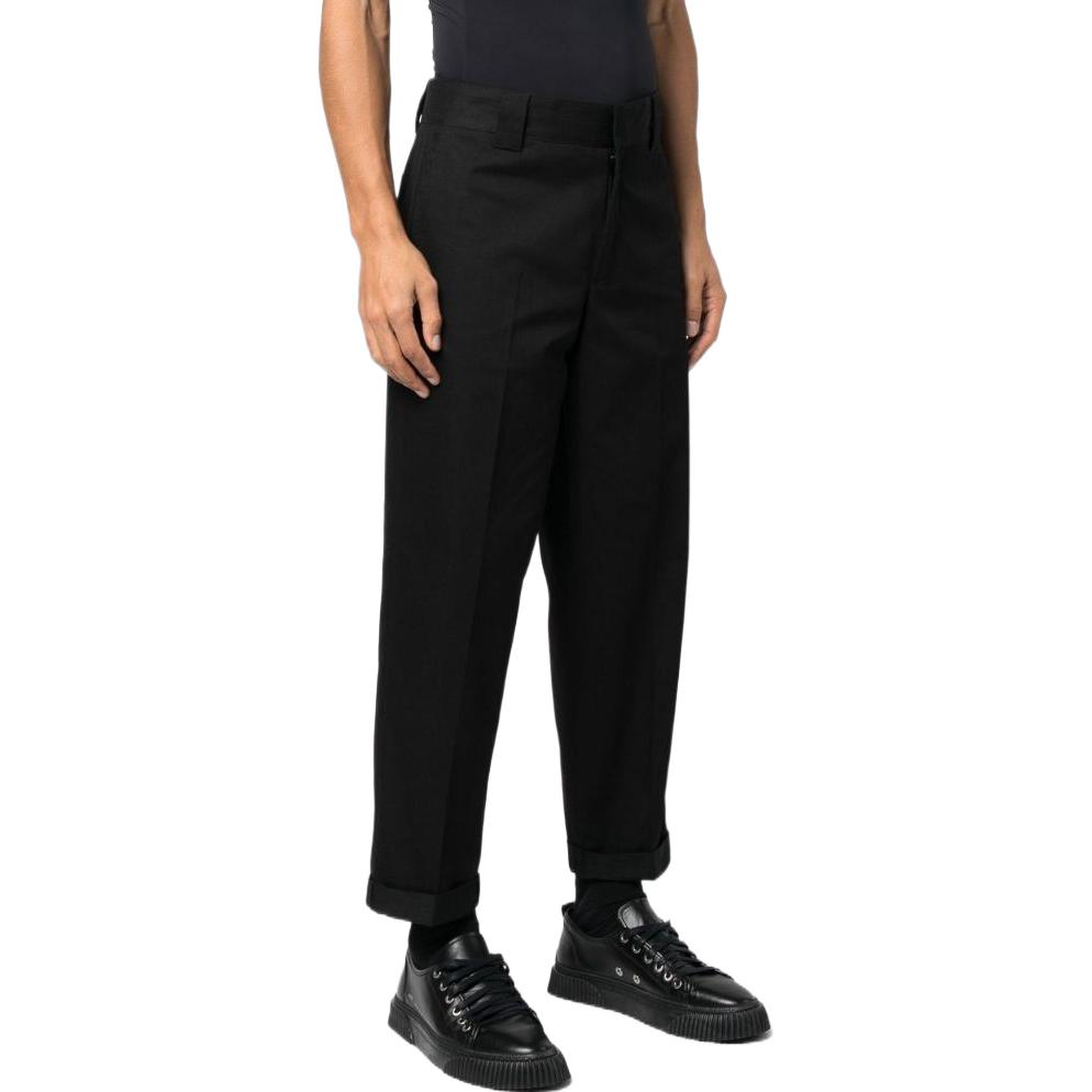 Purchase Golden Goose  Black Straight-Leg Casual Pants with Solid Logo Patch. GMP01190P00078690100