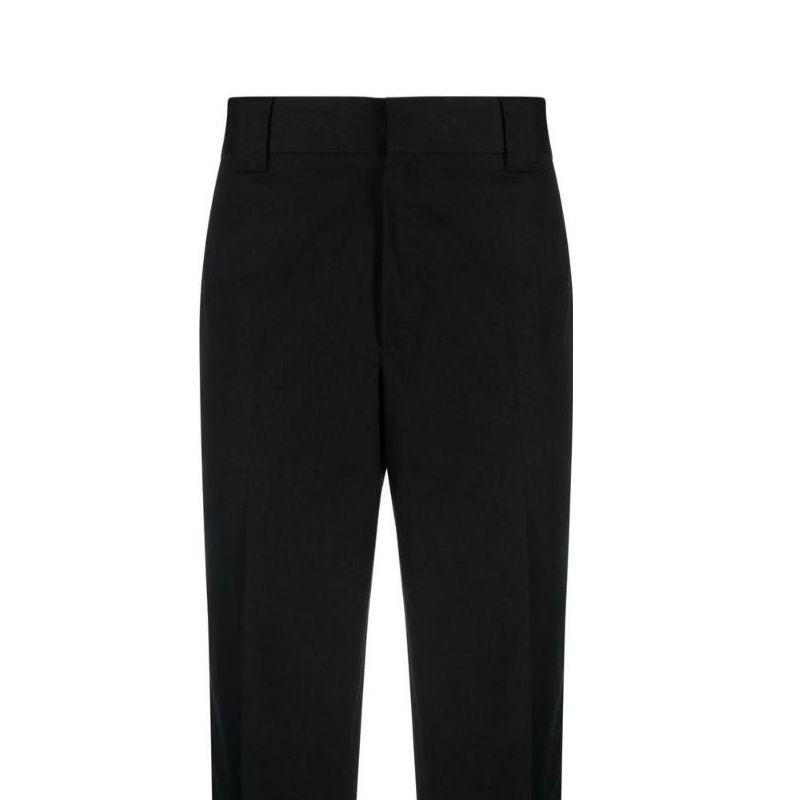 Details for Golden Goose  Black Straight-Leg Casual Pants with Solid Logo Patch. GMP01190P00078690100
