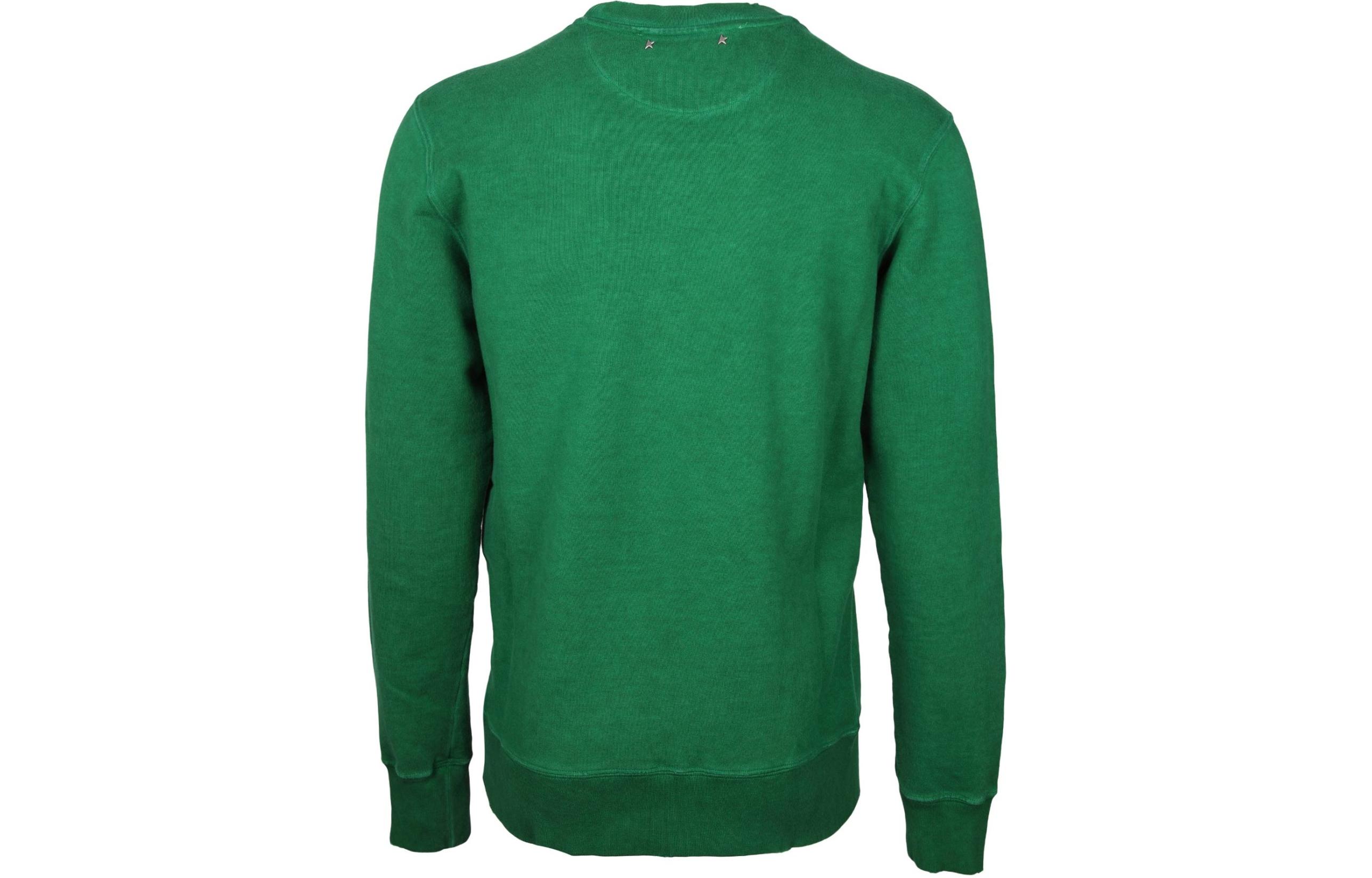 Lookbook Golden Goose  Green Embroidered Logo Crewneck Sweatshirt. GMP01223P00135635870