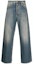 Buy Golden Goose Solid Mid-Rise Straight Jeans Blue GMP01636P00125850100