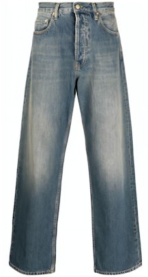 Golden Goose Solid Mid-Rise Straight Jeans Blue GMP01636P00125850100 Order Golden Goose Solid Mid-Rise Straight Jeans Blue GMP01636P00125850100