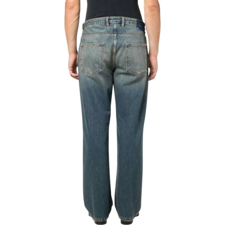 Purchase Golden Goose  Solid Mid-Rise Straight Jeans Blue GMP01636P00125850100