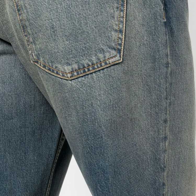 Sizing Golden Goose  Solid Mid-Rise Straight Jeans Blue GMP01636P00125850100