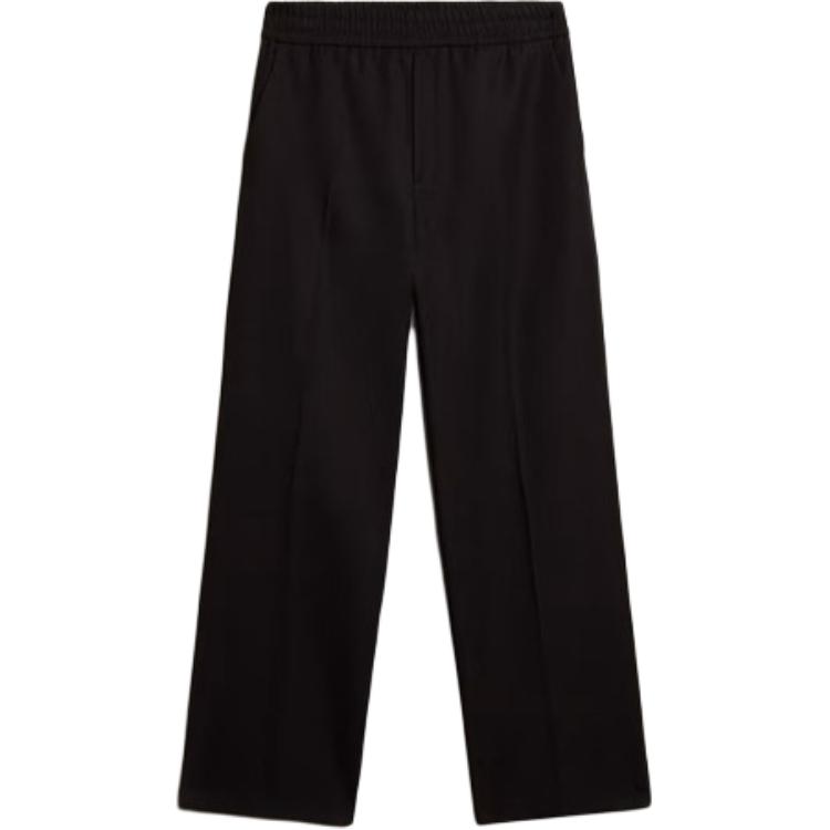 Lookbook Golden Goose  Straight-Leg Pleated Casual Pants Dark Blue Solid Color. GMP01870-P000961-50486