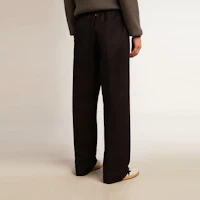 Purchase Golden Goose 深藍色純色直筒褲休閒長褲褶邊設計 GMP01870-P000961-50486
