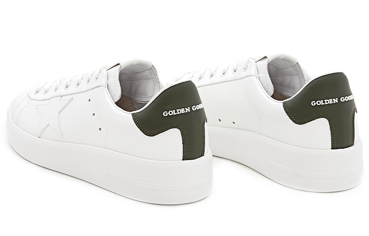 Shop 金鹅 "白色皮革时尚款" GMF00197.F002109.10361