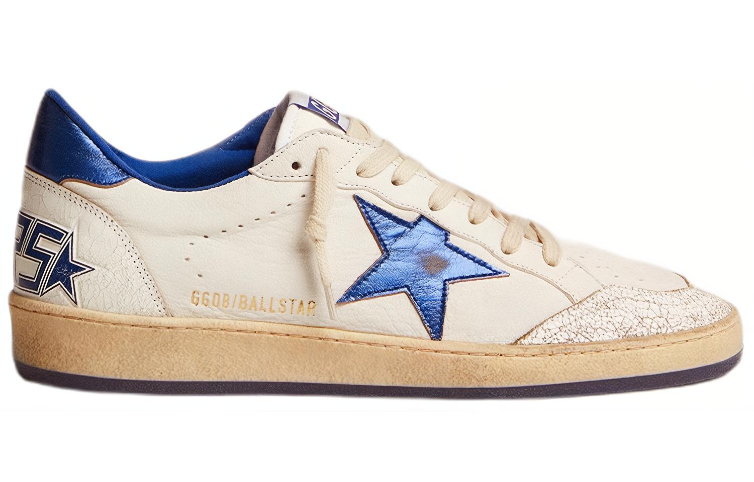 Lookbook 黄金鹅 Ball-Star 低帮 白蓝运动鞋 GMF00117.F002198.10327
