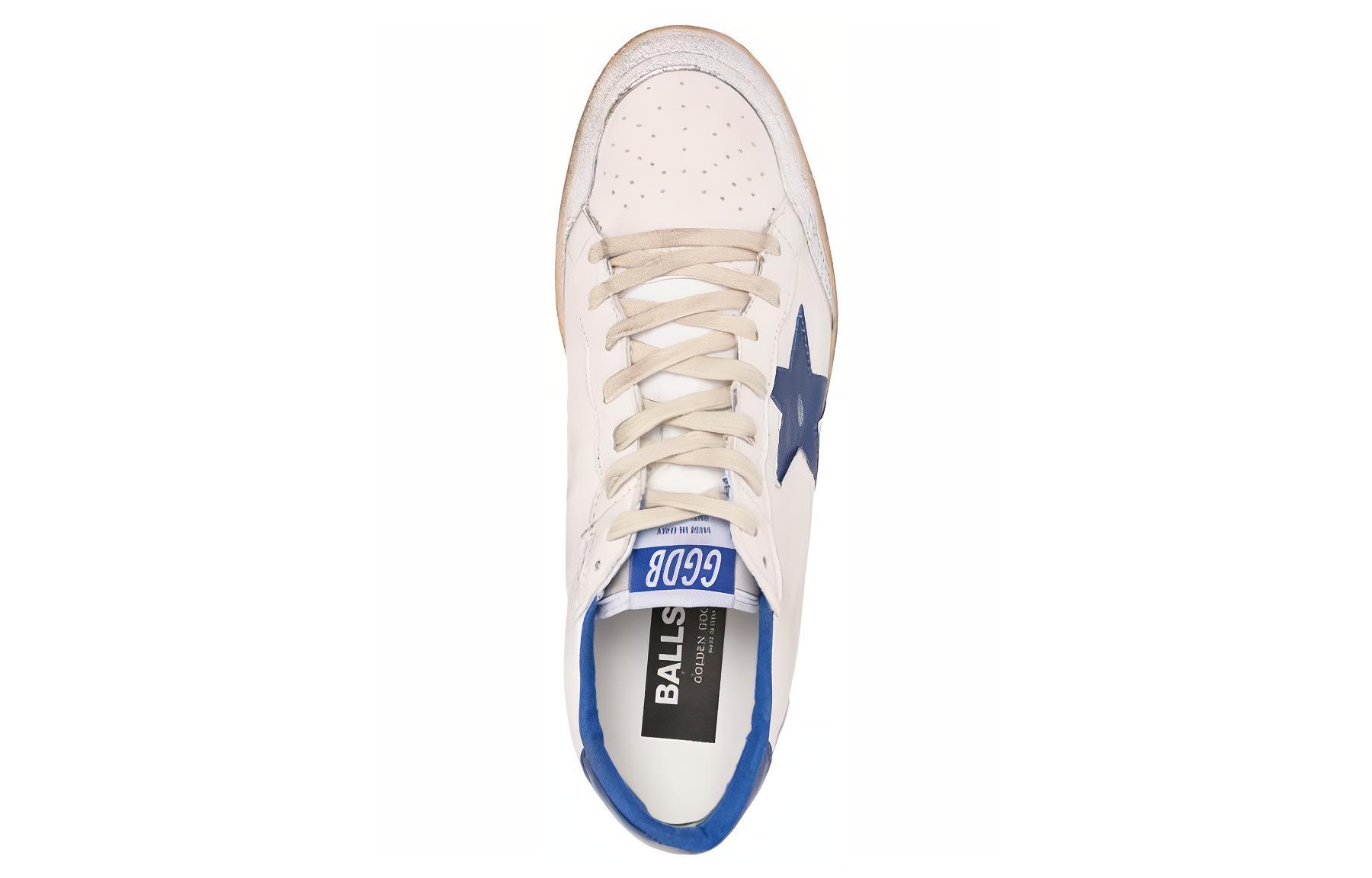 Shop Golden Goose Ball-Star Low Blanco Bluette GMF00117.F002198.10327