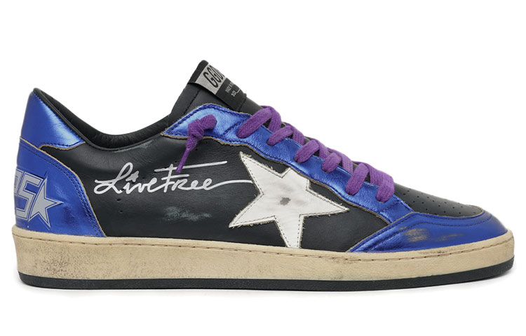 Order Golden Goose Ball Star 'Hitam Biru' GMF00117.F000385.80341