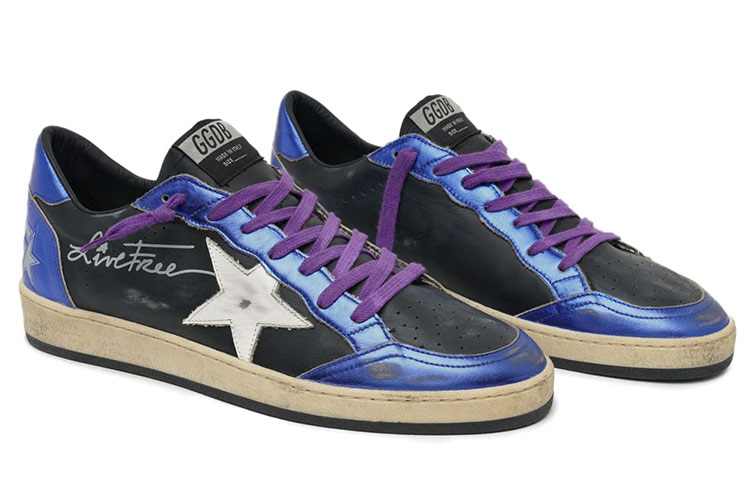 Lookbook Golden Goose Ball Star 'Hitam Biru' GMF00117.F000385.80341