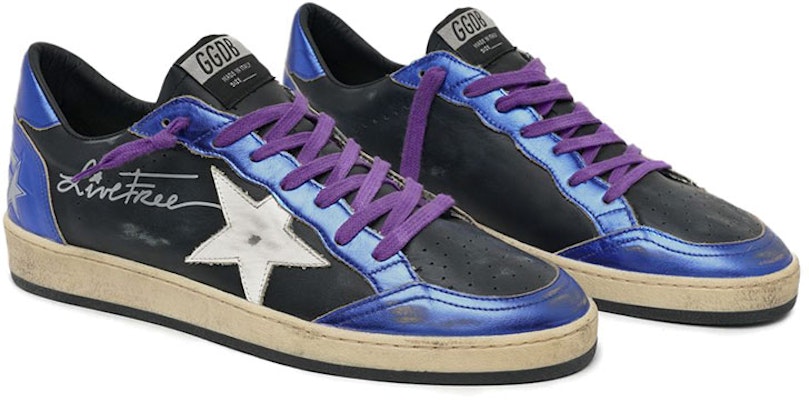 Golden Goose Ball Star 'Hitam Biru' GMF00117.F000385.80341 Lookbook Golden Goose Ball Star 'Hitam Biru' GMF00117.F000385.80341