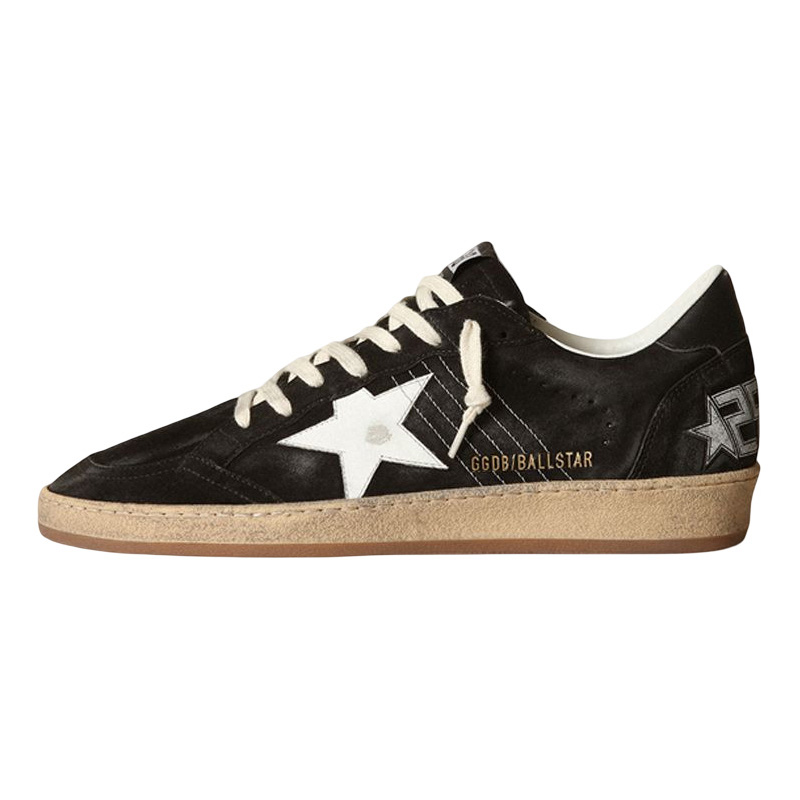 Golden Goose Ball Star 'Black Distressed Velvet' GMF00117.F003246.80203