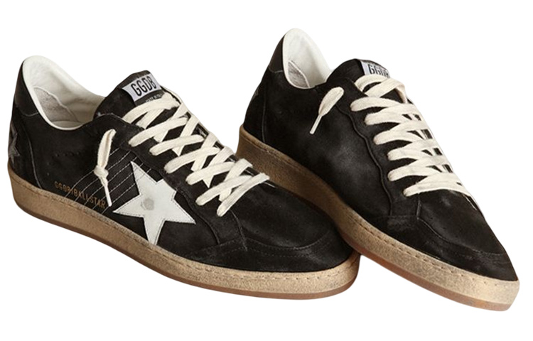 Order Golden Goose Ball Star 'Black Distressed Velvet' GMF00117.F003246.80203