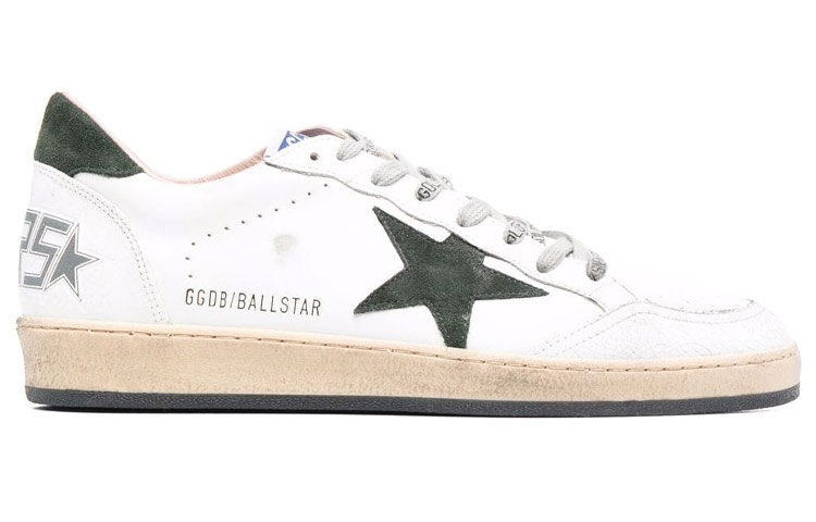 Golden Goose Ball Star 'Black Tail Retro Versatile Casual White' 圖 2