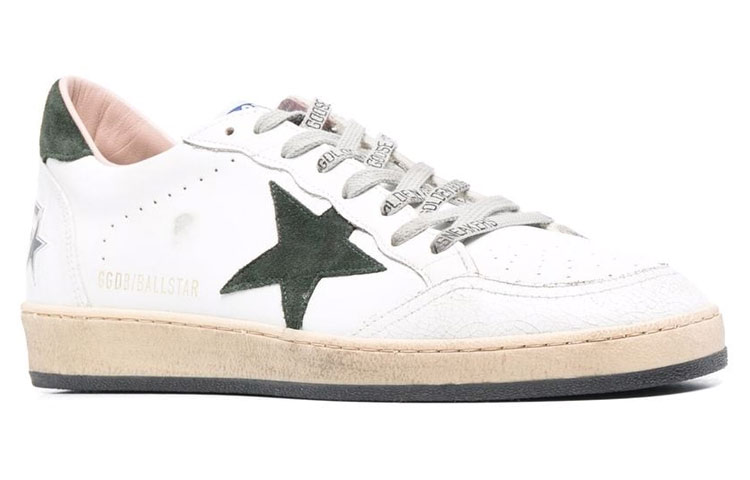Golden Goose Ball Star 'Black Tail Retro Versatile Casual White' 圖 3
