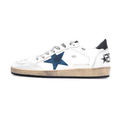 Golden Goose Ball Star 'Black Tail Retro White Black Blue'