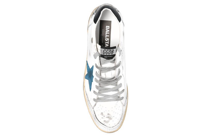 Lookbook Golden Goose Ball Star 'Cola Negra Retro Blanco Negro Azul' GMF00117.F000637.10348