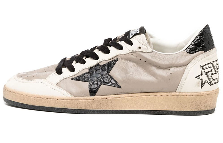 Golden Goose Ball Star 'Brown White Distressed' GMF00117.F004144.60403