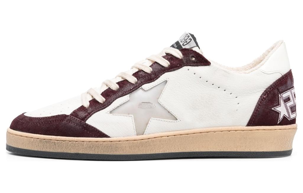 Golden Goose Ball Star 'Burgundy White' GMF00117.F004204.40363