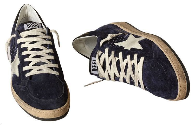 Shop Golden Goose Ball Star ''Versleten Zwart'' GMF00117.F003465.50716
