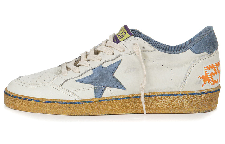 Golden Goose Ball Star 'Distressed White Blue' GMF00117.F004194.15434