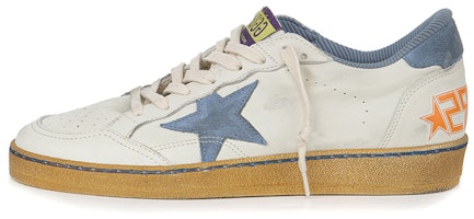 Golden Goose Ball Star 'Distressed White Blue' GMF00117.F004194.15434 Golden Goose Ball Star 'Distressed White Blue' GMF00117.F004194.15434