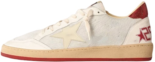 Golden Goose Ball Star 'Distressed White Pony Hair Star' GMF00117.F004452.11457 Golden Goose Ball Star 'Distressed White Pony Hair Star' GMF00117.F004452.11457