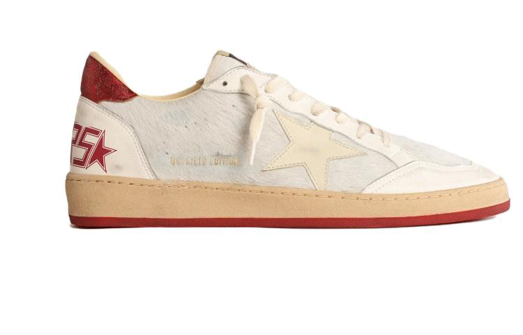 Order Golden Goose Ball Star ''Bianco Usurato Stella in Pelo di Pony'' GMF00117.F004452.11457