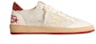 Golden Goose Ball Star 'Putih Lusuh Berbulu Bintang' GMF00117.F004452.11457