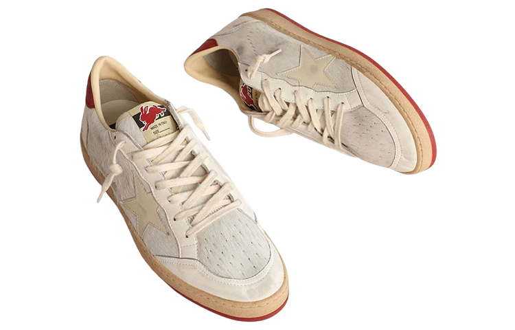Lookbook Golden Goose Ball Star ''Bianco Usurato Stella in Pelo di Pony'' GMF00117.F004452.11457