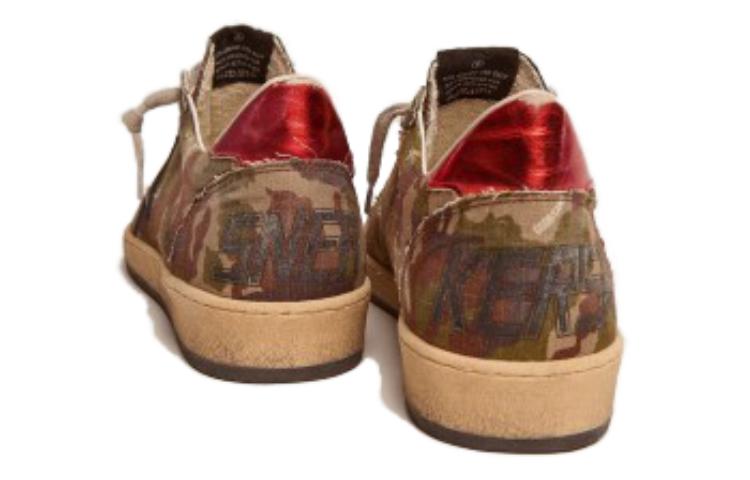 Shop Golden Goose Ball Star 低帮绿配篮球鞋 GMF00117.F002780.81605