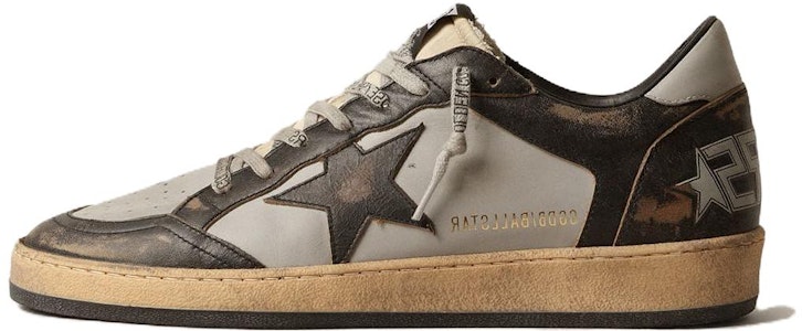 Golden Goose 球星 牛皮 時尚繫帶 低筒 板鞋 男款 灰色 Buy Golden Goose 球星 牛皮 時尚繫帶 低筒 板鞋 男款 灰色