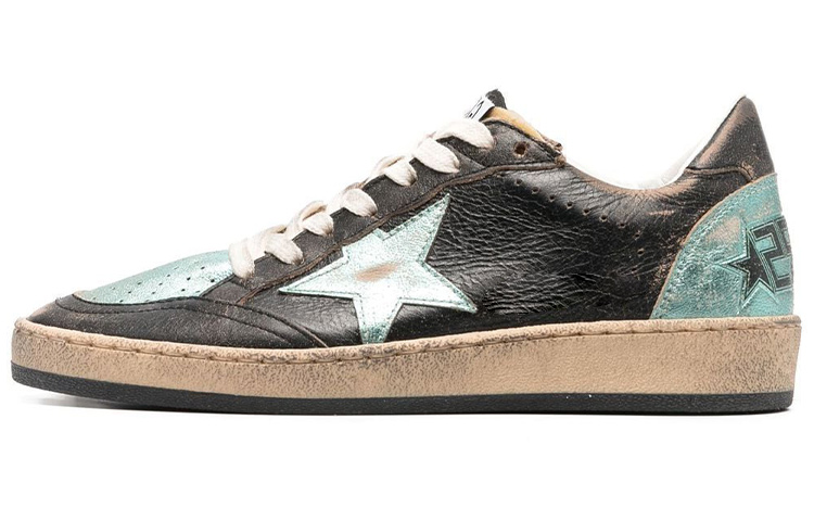 Golden Goose Ball Star 'Grey Leather Low-Top' GWF00117.F003227.90330