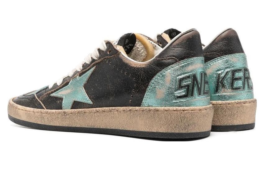 Lookbook Golden Goose Ball Star 'Kulit Abu-abu Low-Top' GWF00117.F003227.90330