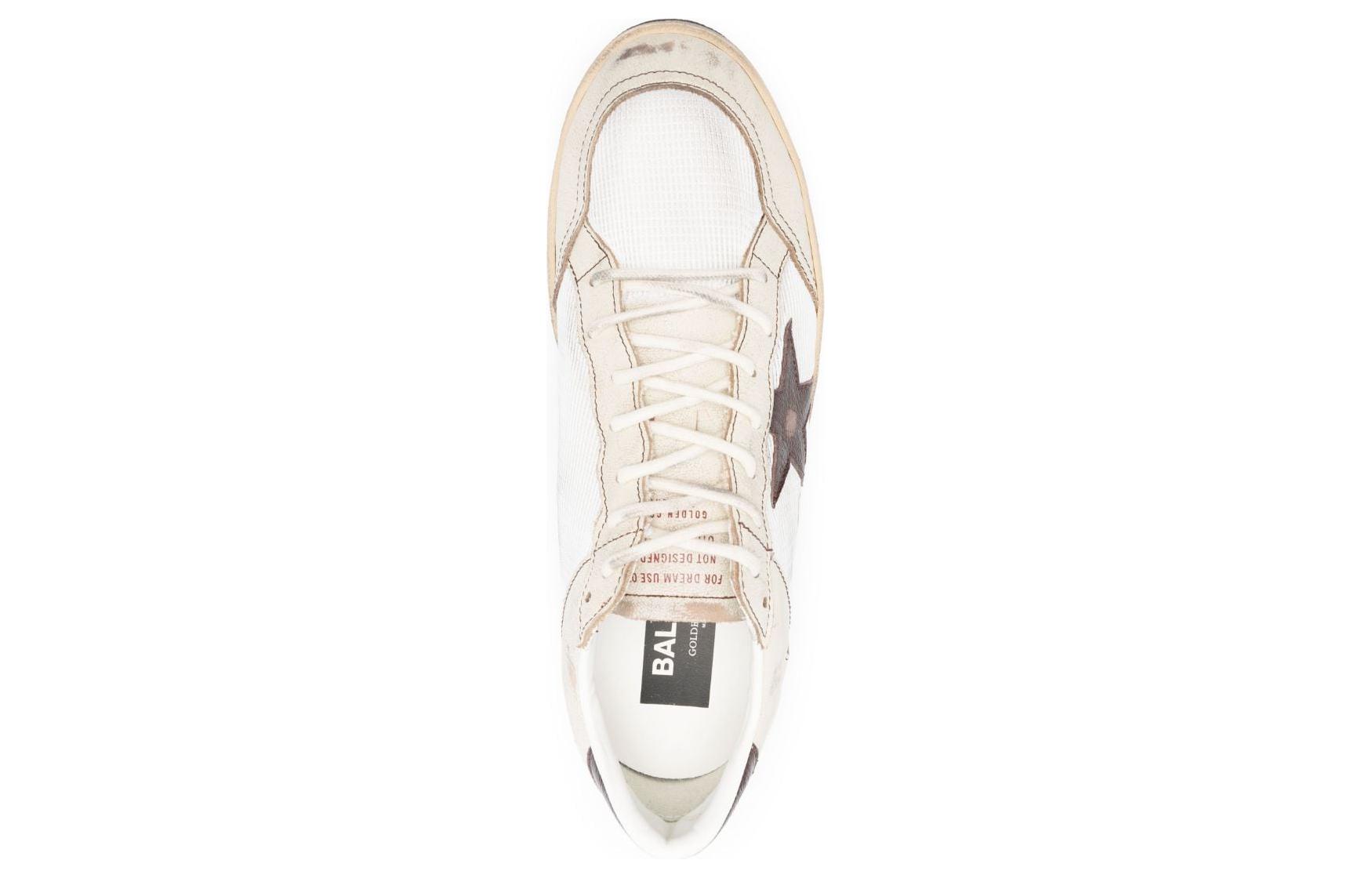 Lookbook Golden Goose Ball Star '牛奶白色镶钻孔鞋头' GMF00327.F004621.11523