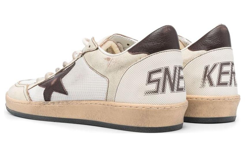 Shop Golden Goose Ball Star '牛奶白色镶钻孔鞋头' GMF00327.F004621.11523