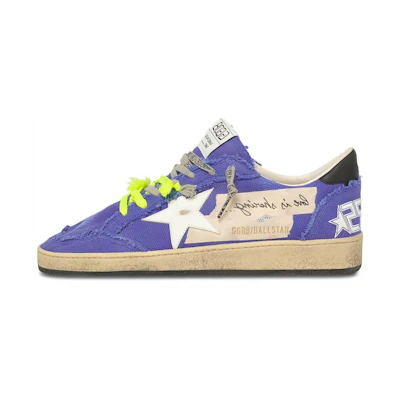 Golden Goose Ball Star 'White Blue Distressed'