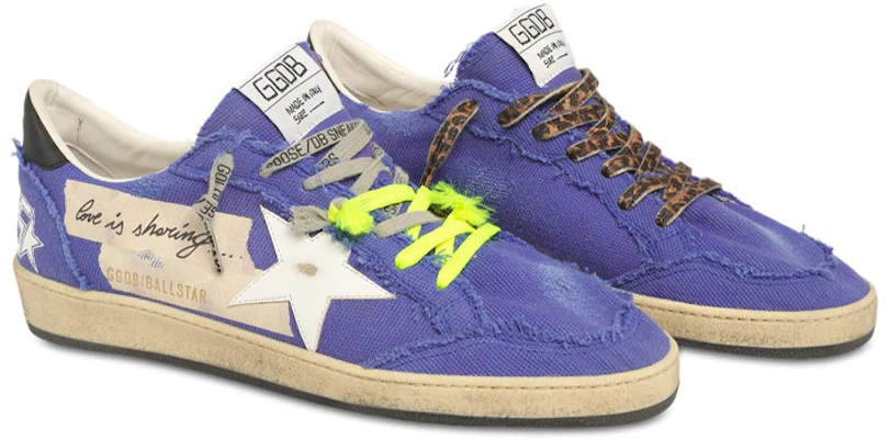 Golden Goose Ball Star 'White Blue Distressed' GMF00117.F001265.50596 Lookbook Golden Goose Ball Star 'White Blue Distressed' GMF00117.F001265.50596
