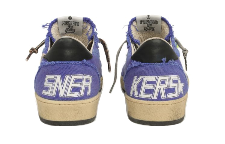 Shop Golden Goose Ball Star 'White Blue Distressed' GMF00117.F001265.50596