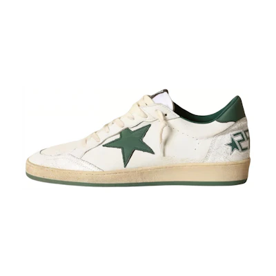 Golden Goose Ball Star Green Star 'White'