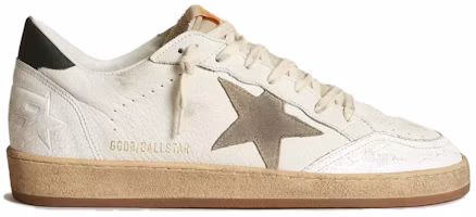 Order 金鵝 Ball Star 低筒皮革時尚板鞋 白灰綠
