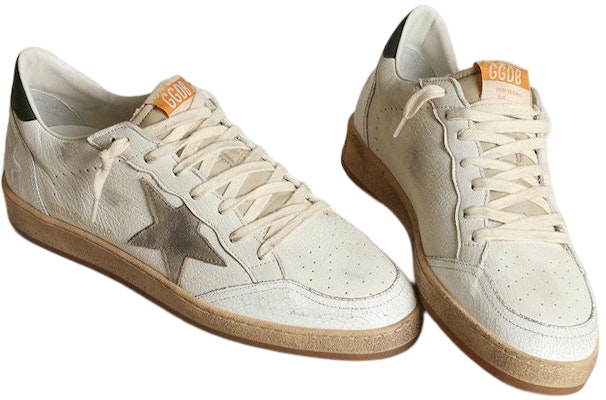 Golden Goose Ball Star 'White Grey Green' GMF00117.F003435.11207 Lookbook Golden Goose Ball Star 'White Grey Green' GMF00117.F003435.11207