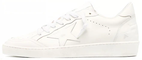 Golden Goose Ball Star 'White Leather Low-Top' GMF00117.F004170.10100 Golden Goose Ball Star 'White Leather Low-Top' GMF00117.F004170.10100