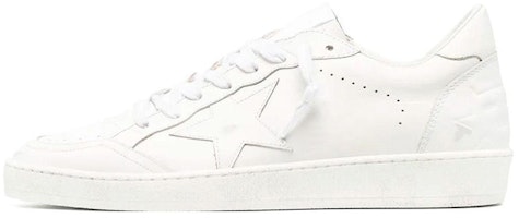 Golden Goose Ball Star 'White Leather Low-Top' GMF00117.F004170.10100 Golden Goose Ball Star 'White Leather Low-Top' GMF00117.F004170.10100