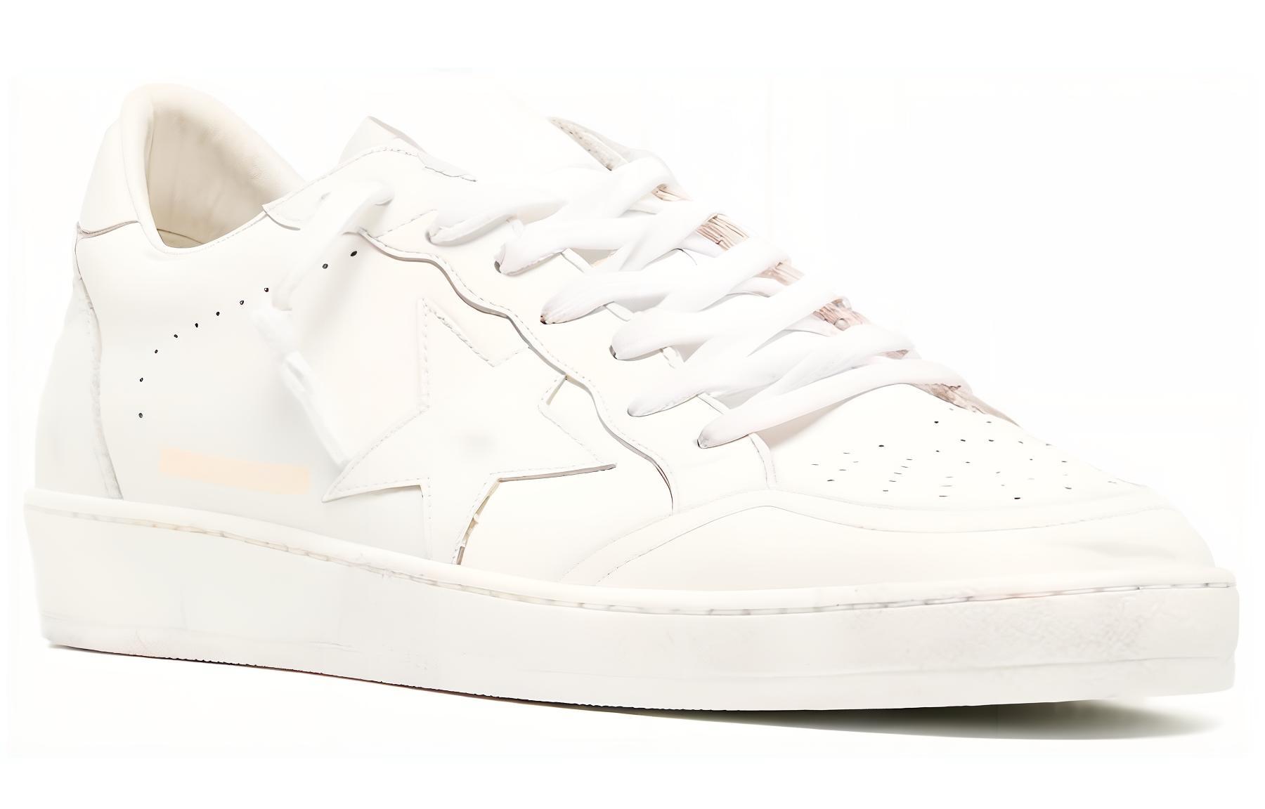Lookbook Golden Goose Ball Star 'White Leather Low-Top' GMF00117.F004170.10100