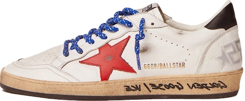 Golden Goose Ball Star 'White Red Blue' GMF00117.F001812.10435 Golden Goose Ball Star 'White Red Blue' GMF00117.F001812.10435