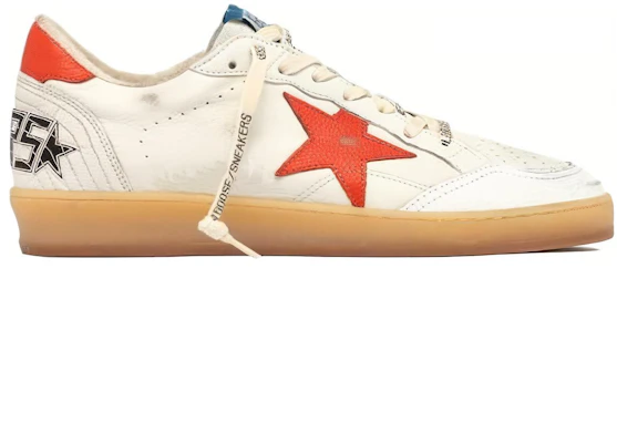 Golden Goose Ball Star ''Wit Rood Versleten'' GMF00117.F004199.10342 Order Golden Goose Ball Star ''Wit Rood Versleten'' GMF00117.F004199.10342