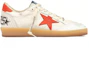 Order Golden Goose Ball Star ''Wit Rood Versleten'' GMF00117.F004199.10342